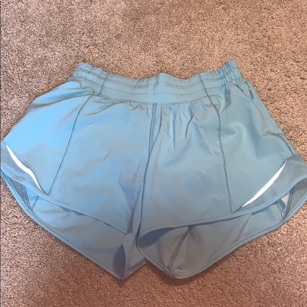 Light blue lululemon shorts